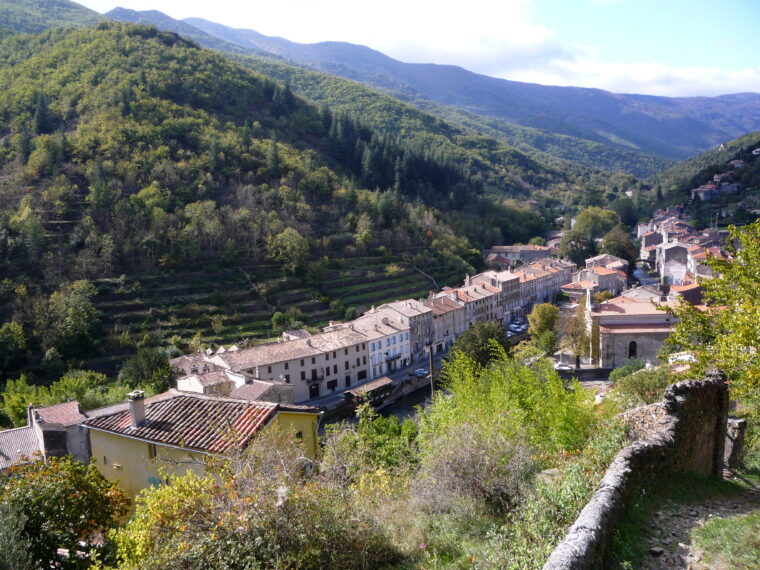 Valleraugue dans la haute vallée de l'Hérault