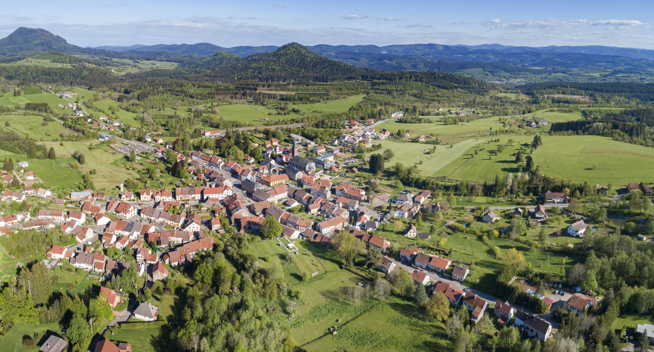 Vue d'ensemble de la commune de Saâles