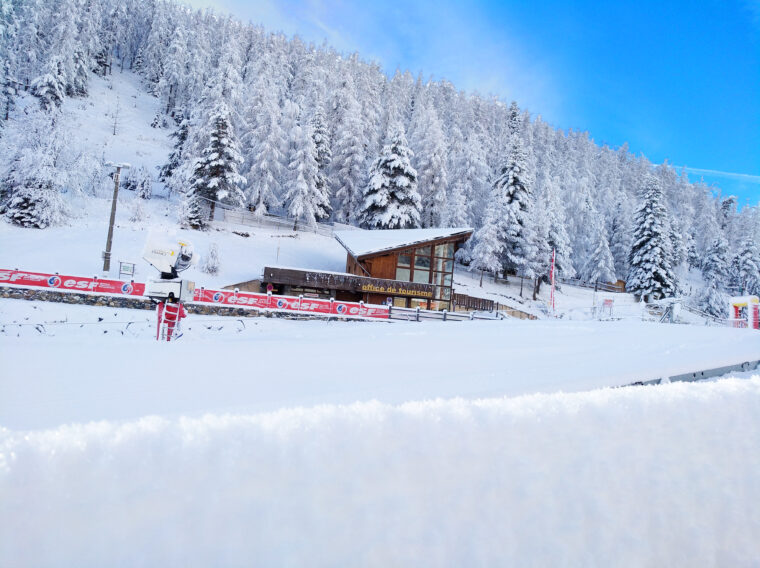 Station de La Colmiane en hiver