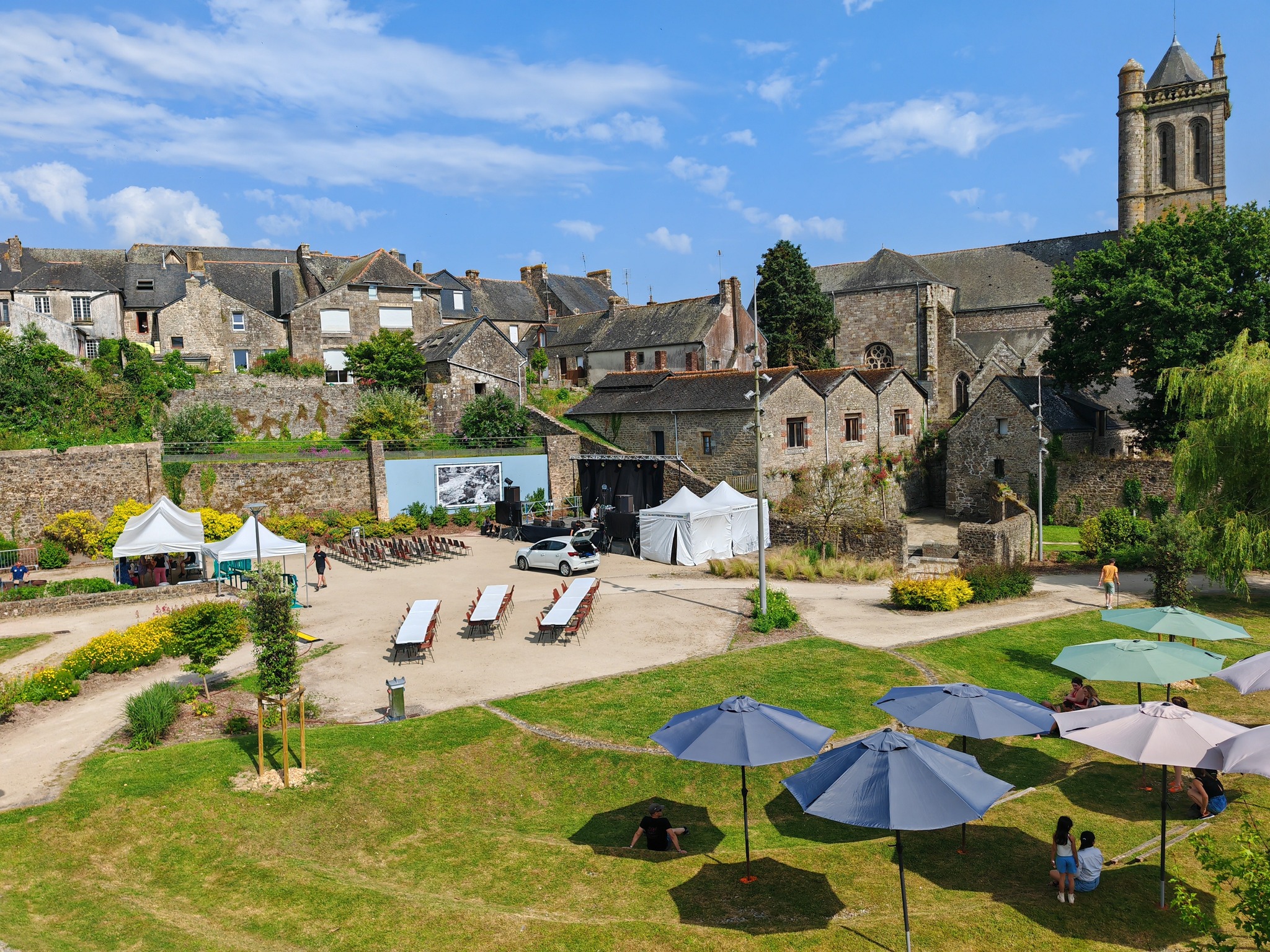 Square de la fontaine, Rostrenen, Kreiz Breizh